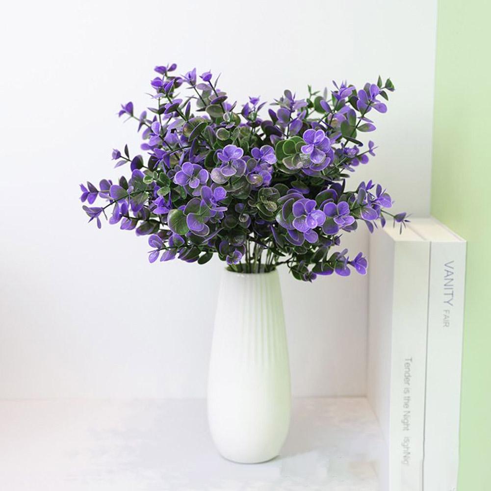 Green Grass Leaf Bouquet Artificial Silk Flower Plant for Office Decoration