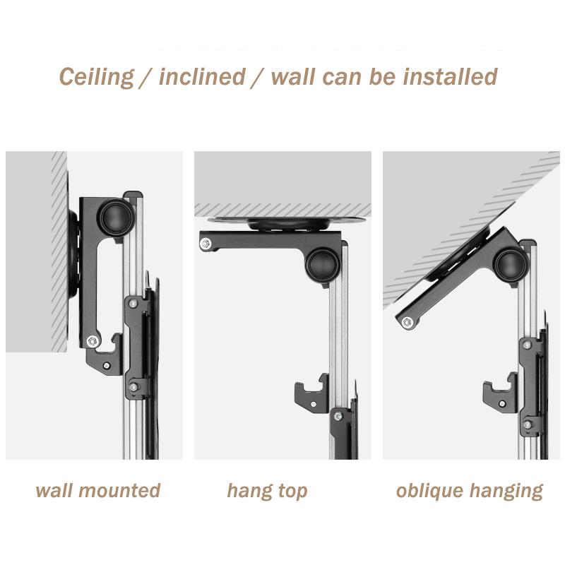 RV Folding TV Hanger 17-37 Inch Monitor Stand Car RV Ceiling Lift Kitchen Dining Caravan Moto Room TV Holder
