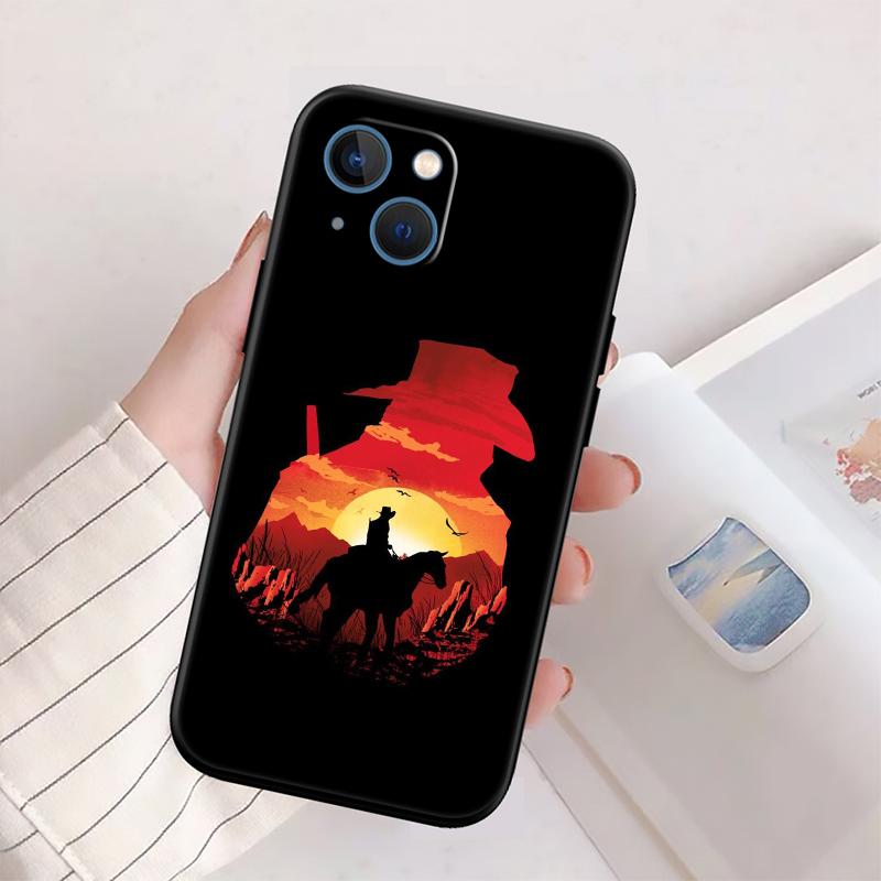 RP25 Cowboy New High-End Shell Phone Case for iPhone 16 15 14 13 12 Pro Max Plus Mini