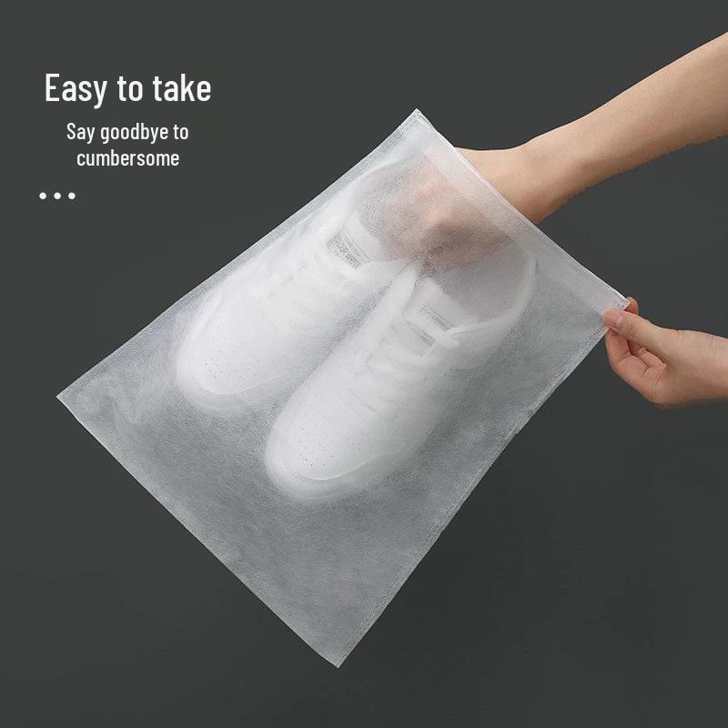 Portable Dustproof Non-Woven Yellow Shoe & Boot Covers with Sun Protection for Drying & Storage