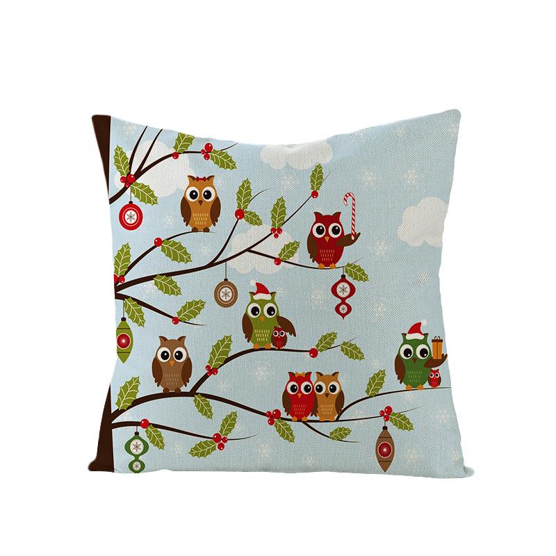 Christmas Single Pillowcase Car Sofa Cushion Cover Home Decor Pillowcase