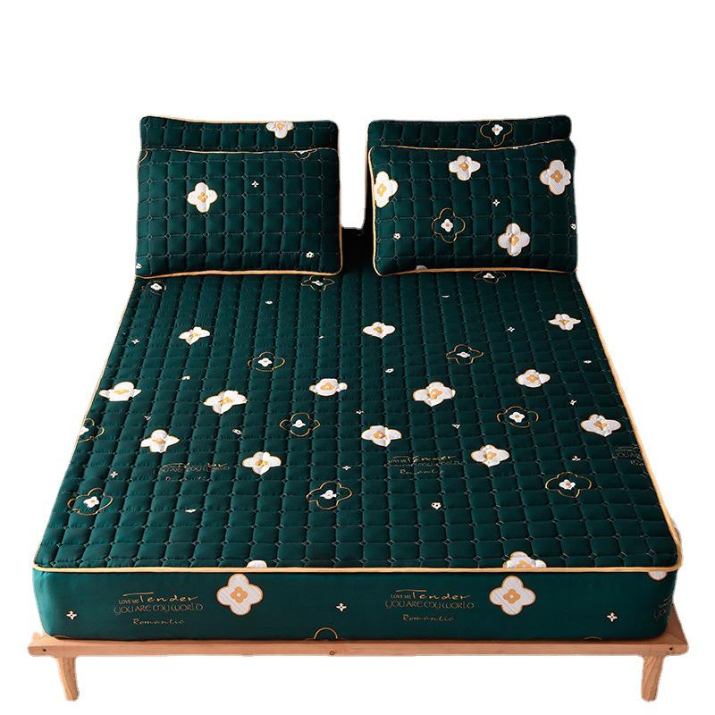 Waterproof Quilted Fitted Sheet & Mattress Protector - Non-slip, All-Inclusive Single Piece Cover