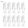 10pcs Knife Blades NO.10/11/12/15/18/20/21/22/23/24/25/60 Metal Engraving Repalce Blades DIY Wood Carving Fruit Sculpture Cutter
