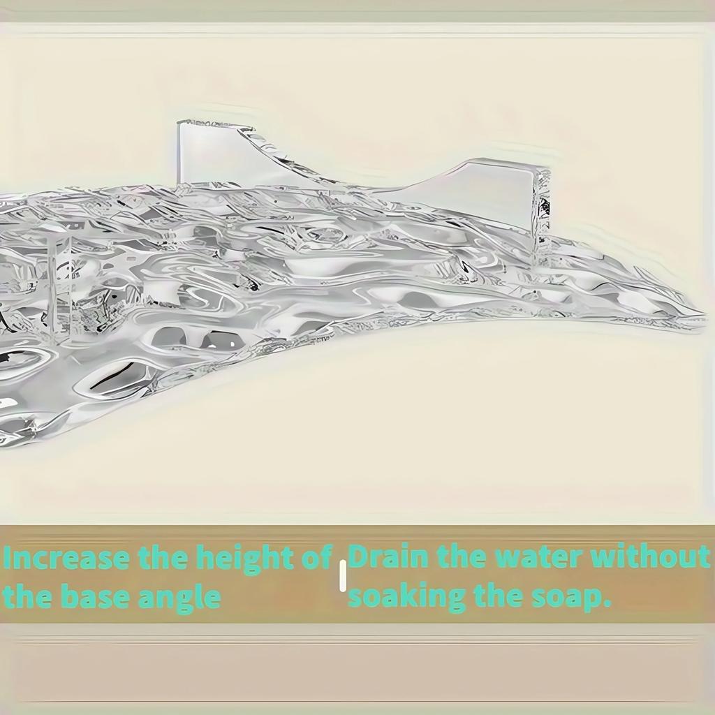 1PC Transparent Soap Box High-End Bathroom Glacier Patterned Soap Storage Rack For Household Use Soap Box