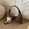 Retro Leopard Print Bag Women's  Spring New Versatile Messenger Bag Fashion One Shoulder Underarm Dumpling Bag
