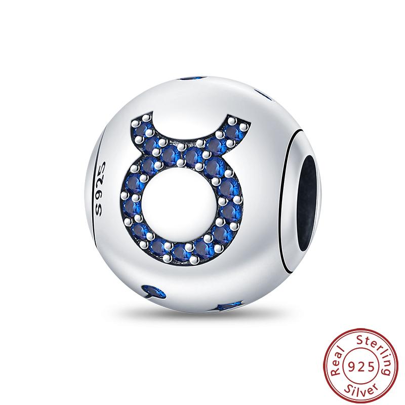 Lucky Copper Craft Birthday Zodiac Series Colorful Shining Zircon Lucky Beads Charms 3Mm Diy Exquisite Jewelry Making