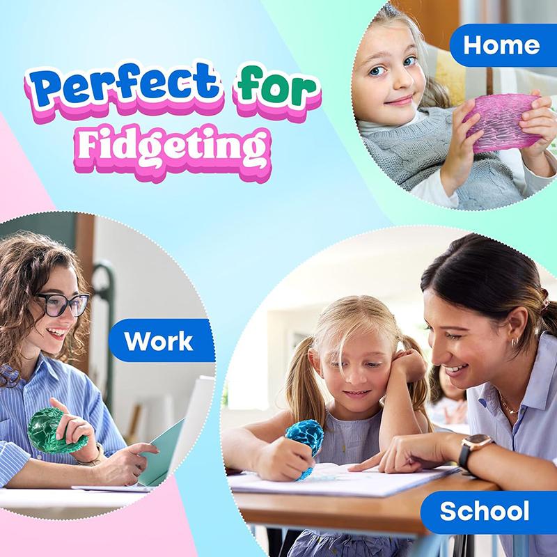 Barevná mačkací hračka, měkká mochi hračka, pomalu se vracející, hračky pro úlevu od stresu, mačkací smyslová fidget hračka pro děti, dospělé, dárky