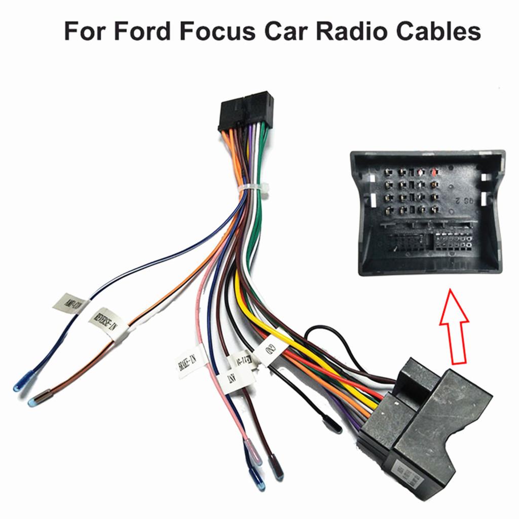 Car Stereo 20 Pin Wiring Harness Connector Adapter  1Din Or 2Din  Power Cable Harness  For Ford Focus Transit Fiesta