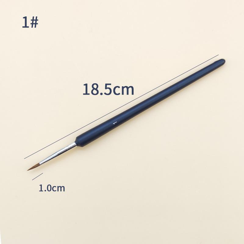 Wolf Hair Liner Brush for Fine Art Outlining and Edge Detailing in Oil Painting.