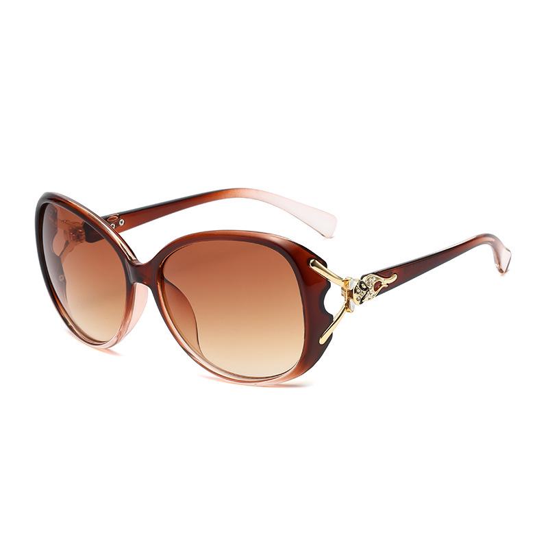 Women's Polarized Rhinestone Fox Head Sunglasses - Fashionable UV Protection