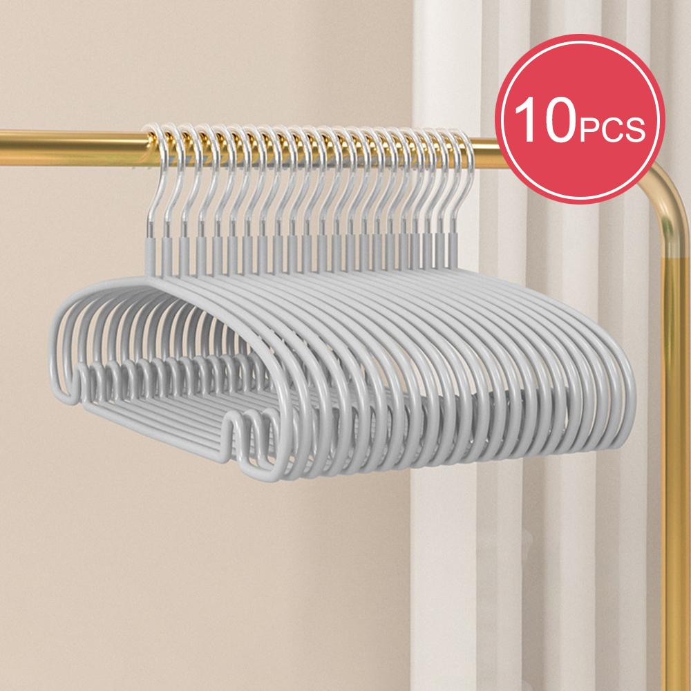 10PCS Hanger - Invisible Dormitory Clothes Drying Rack - Household Clothes Hanger - Clothes Support Rod