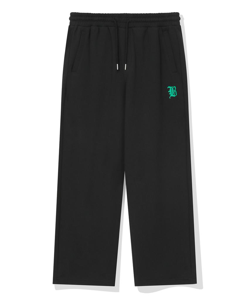 BEENTRILL B Gothic Logo Sweatpants (Black)