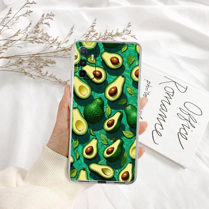 IK8 Avocado fruit art Transparent Phone Case for Motorola Moto Edge 20 30 40 50 S30 Fusion Ultra Pro Neo Lite + G200 G23