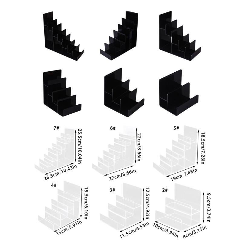 Tiered Acrylic  Shelf Visible Storage Solution For Accessories Home Shop Use Handbag Purse Display Shelf Rack