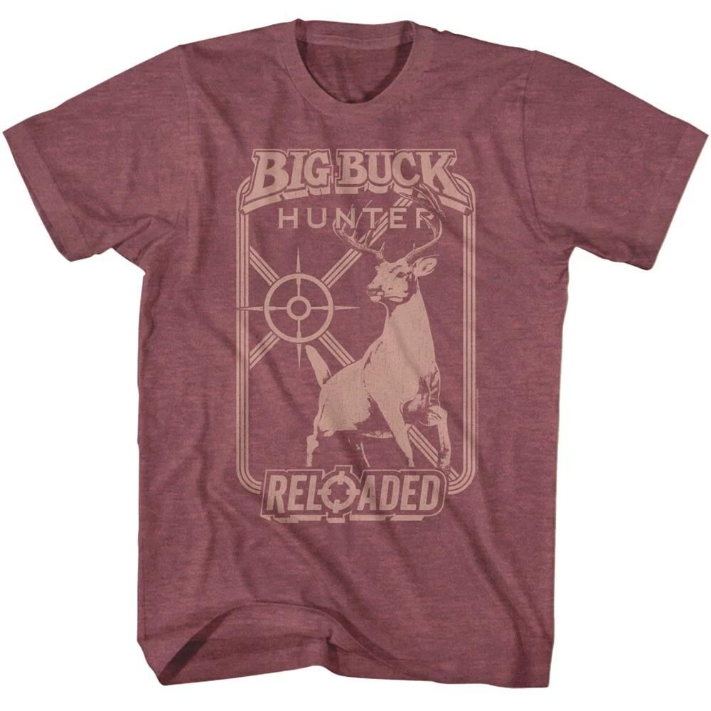 Big Buck Hunter Video Game Monochrome Target Reloaded Men s T Shirt S