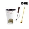 Chocolate Sweet Fondue Cup Caramel Cheese Marshmallows Heating Mug for Party Creative Coffee Mug With Fork for Date Night