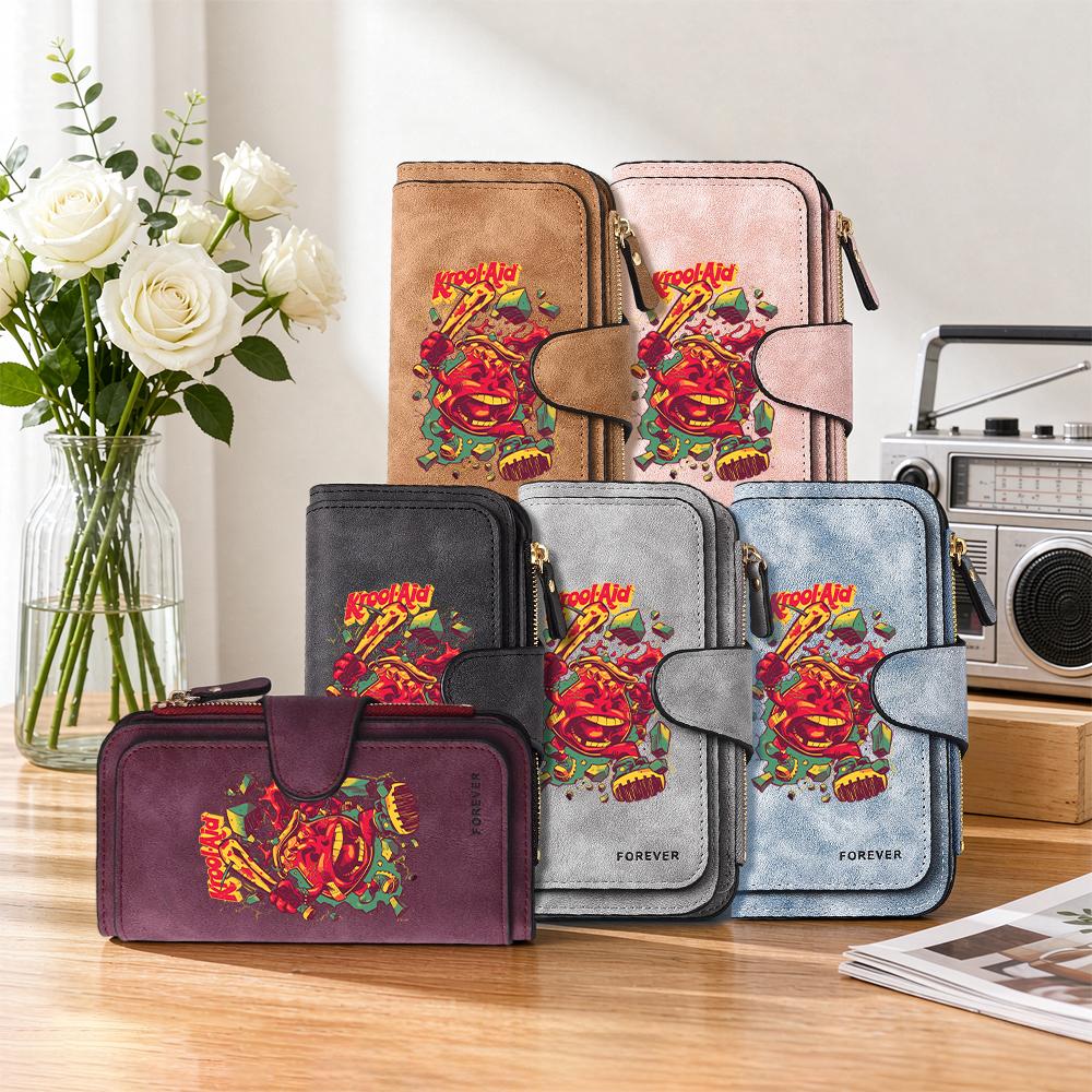 Stylish Patterned Long Wallet Durable Fashion Daily Use Card Holder Pocket Purse
