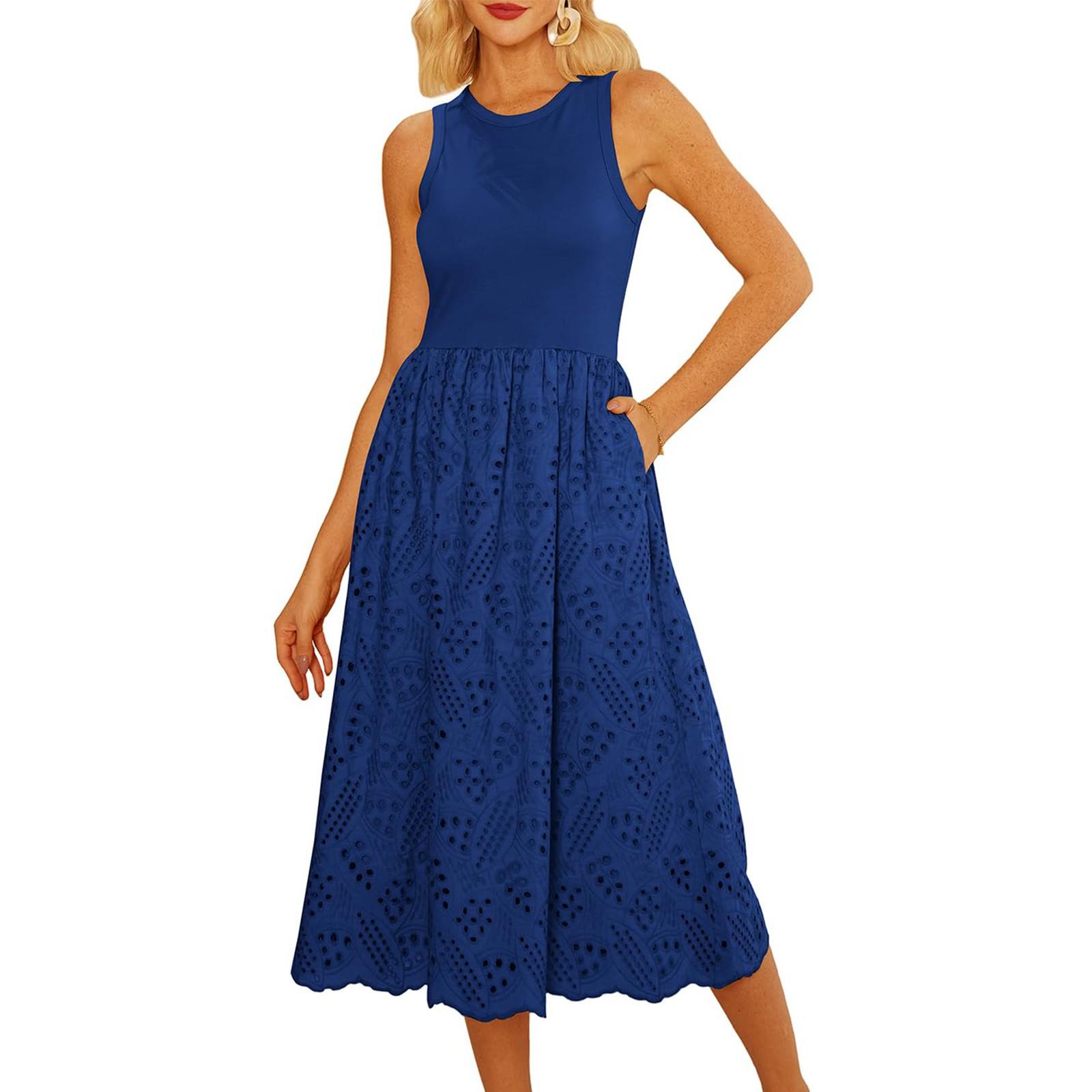 

Женское платье в стиле бохо, повседневное свободное платье макси с короткими рукавами и нагрудником