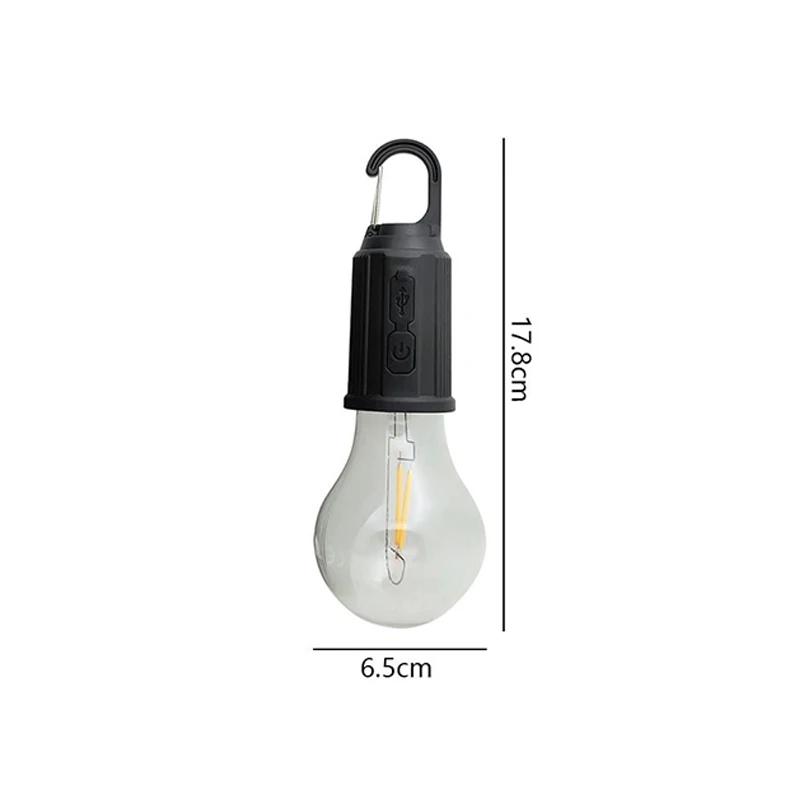 Outdoor USB Rechargeable LED Lamp Bulbs High Brightness Emergency Light Hook Up Camping Fishing Portable Lantern Night Lights