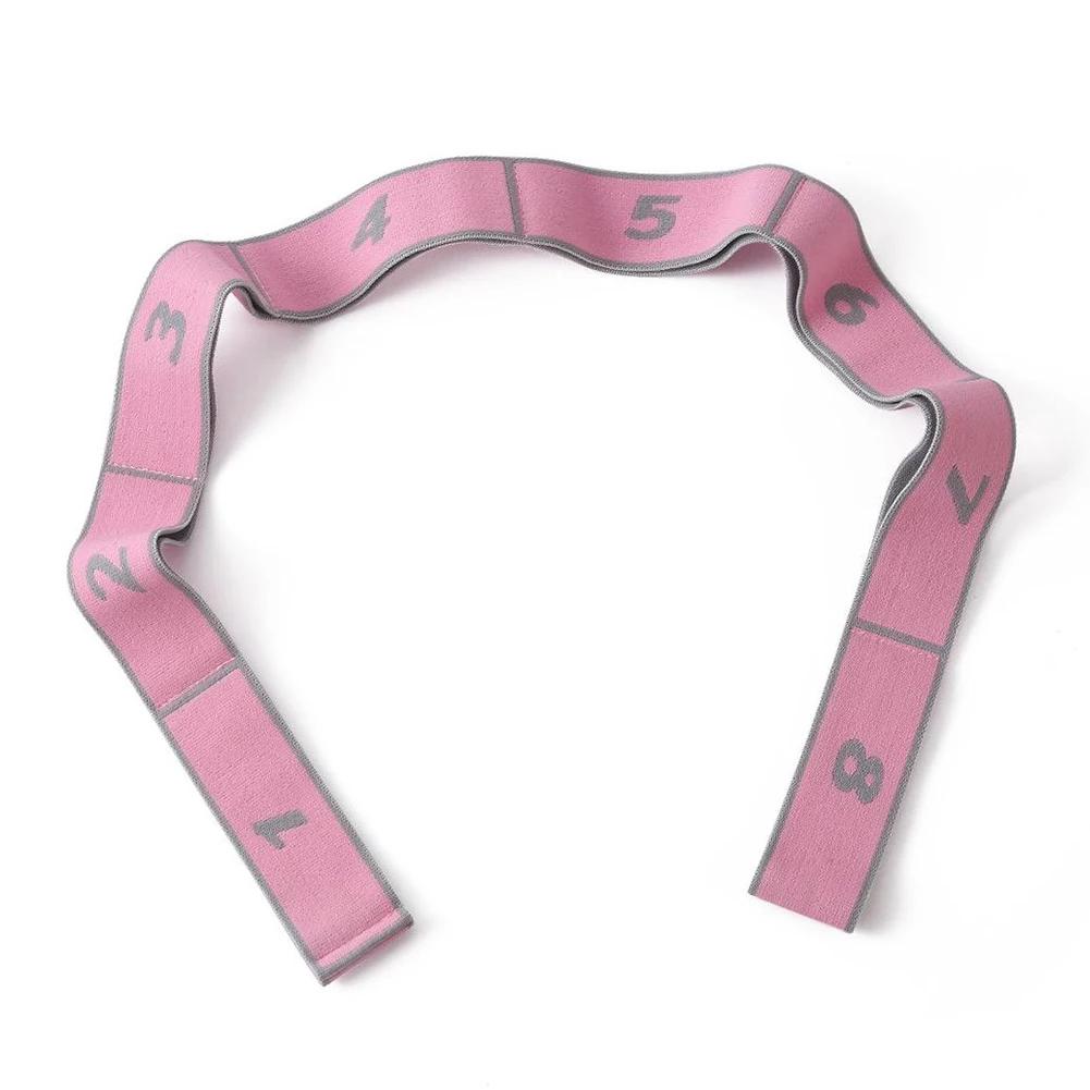 Yoga Pilates Resistance Band with 8 Numbers Stretch Resistance Band Exercise Elastic Band for Stretching and Physical Therapy