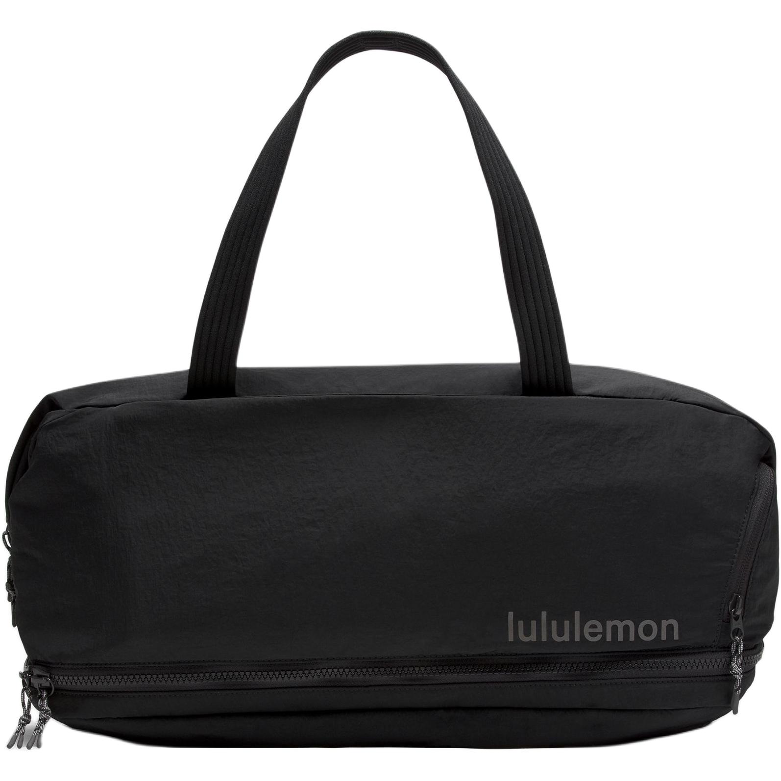 

Lululemon 30L Gym Multi-Functional Nylon Fitness Bag With Independent Shoe Compartment Unisex Bags Black Graphite-Grey LU9BRKS-2 Black & Graphite Gray