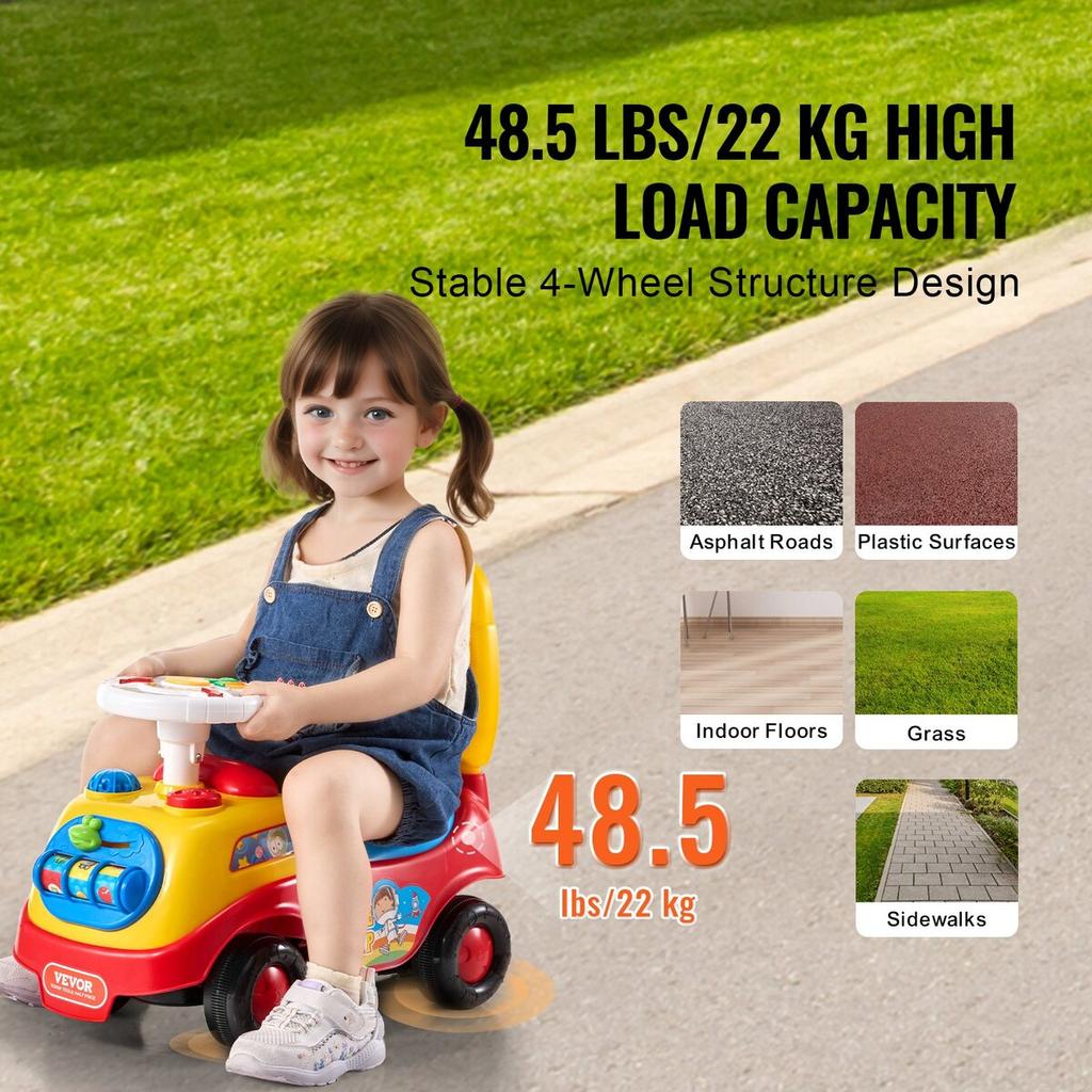 Ride On Car Boys Girls Push Along Toy Car Stroller for Toddler 1-3 Years