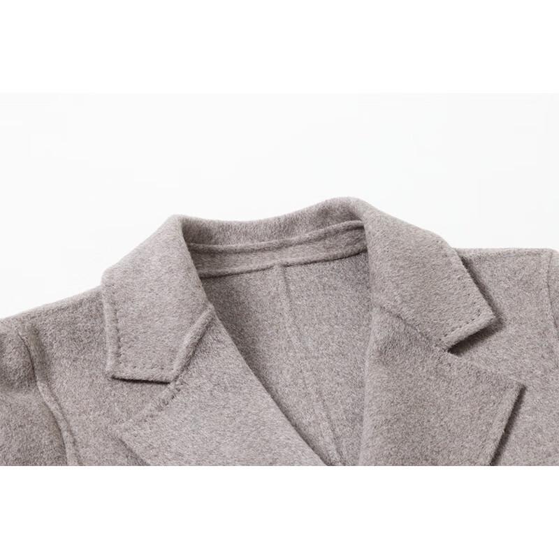 G·TENNA Women's 100% Wool Lapel Overcoat