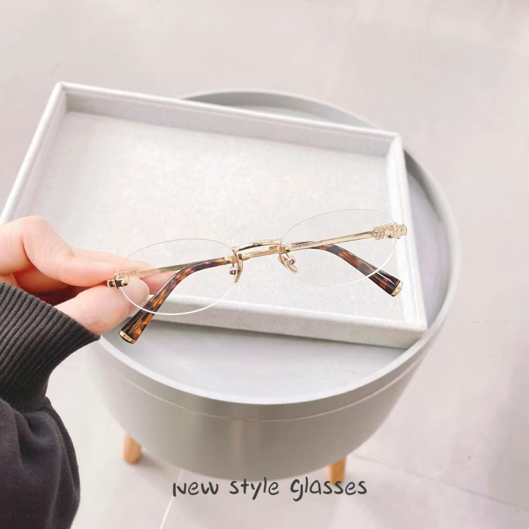 

Oval Shape Rimless Men S Sun Glasses New Style Anti-Glare Sunglasses For Women Fashion Trendy Woman Sun Glass