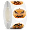 50-500pcs Halloween Stickers Round Self Adhesive Label Paper Candy Bags Stickers Package Seal Gift Packaging Sealing Crafts