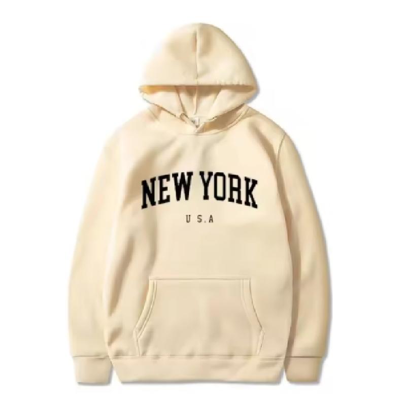 Muži Ženy New York USA City Mikiny Módní dopis s potiskem Grafika Mikiny Volné Ležérní Harajuku Pulovr s kapucí Sportovní oblečení