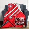 Name Custom Philadelphia phillies Print Flannel Blanket High Quality Warm Comfortable Cover for All Seasons Perfect for Gifts Home Decor