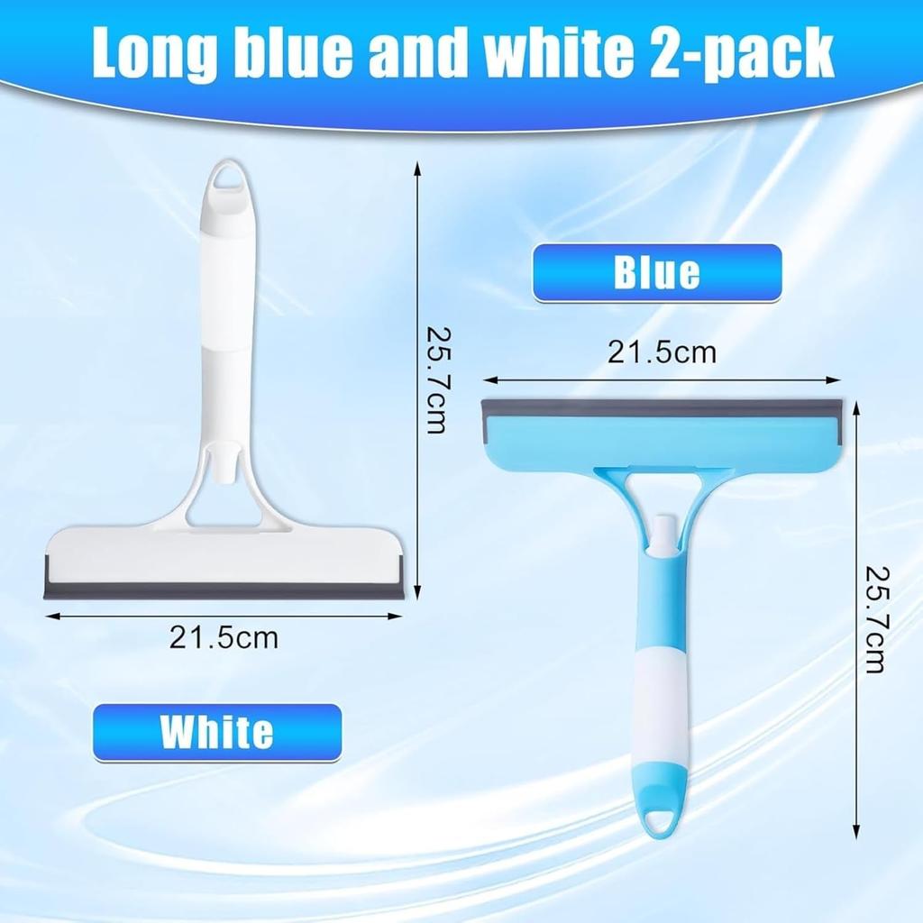 3 in1 Spray Squeegee,3in1 Window Squeegee Cleaner with Sprayer for Windows,Walls,Car Windshields, Kitchens, All Purpose Window Cleaner Tool White+Blue