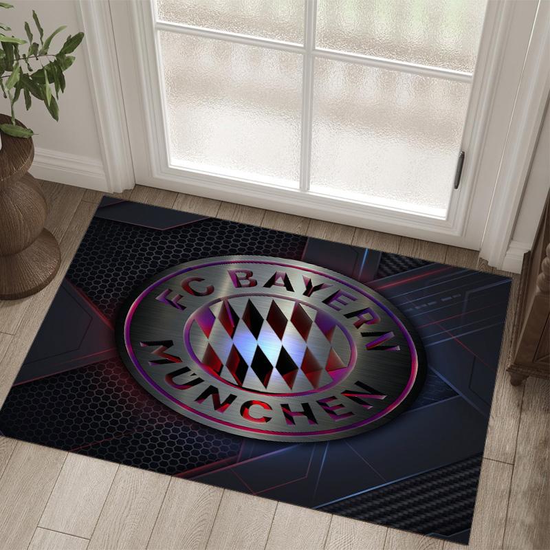 Bayern Munich Design Crystal Velvet Carpet Cozy Non?Slip Printed Rug For Bedroom Living Room Entrance