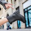 Fashionable Outdoor Wearable Simple Women's Rain Boots Mid-tube Water Shoes Adult Rain Boots Waterproof Non-slip Thick-soled Water Shoes