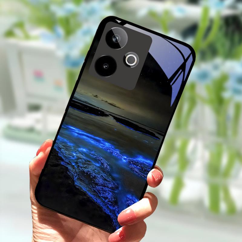 Pro Realme GT7 5G Pouzdro Nové Módní Zadní Kryt z Tvrzeného Skla Pevné PC Pouzdro na Telefon Pro Realme GT 7 Fundas Nárazuvzdorné Pouzdro