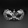 Creative Vintage Half Face Mask Lace Metal Elastic Bands Masquerade Party Mask Diamond Inlaid Hollowed-out Princess Mask