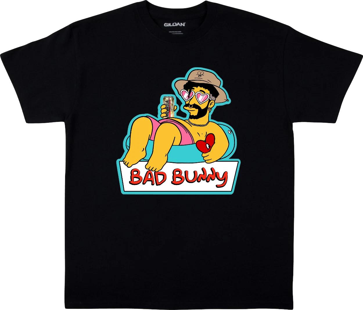 Bad Bunny T-Shirt El Conejo Malo Simpson Un Verano Sin ti Tee XXXXL