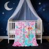 Flower Blanket Cool Fashion Super Warm Comfortable Plush Throw Blanket Child Painting Home Sofa Bedroom Gift