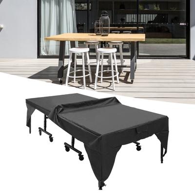 Table Cover Outdoor Tennis Table Cover Outdoor Courtyard Patio Waterproof Dust-proof Table Tennis Table Cover Black 280x153x73cm