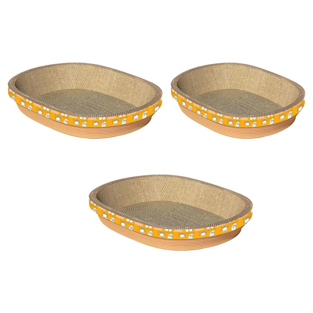 Cat Scratcher Cardboard for Indoor Cats Rest Furniture Protector Relaxing Corrugated Paper Cat Sleeping Bed Cat Scratching Pad