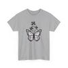 Butterfly Flower T-shirt Tops Tees Unisex - Happy Floral Tee for Positive Energy