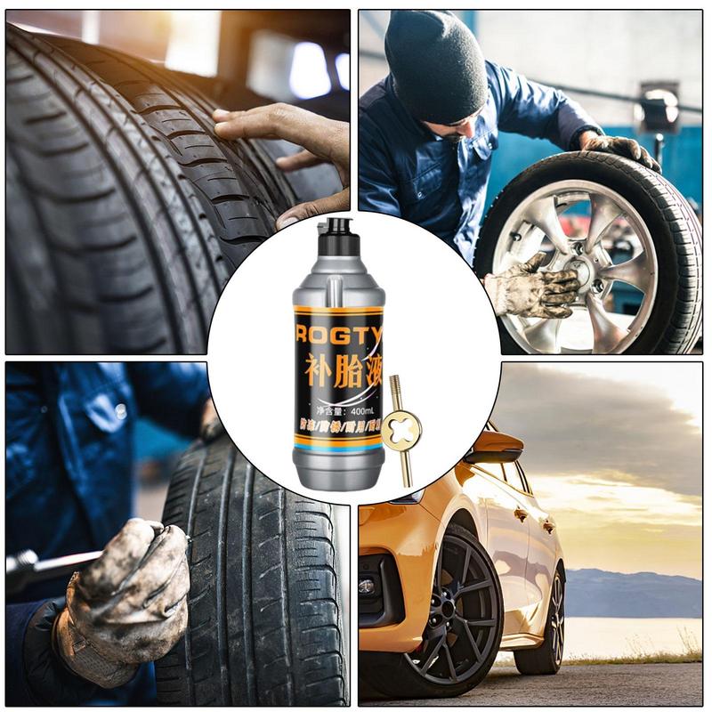 Tire Sealant 400ml Tire Repair Kit Non-destructive Fast Tire Bead Sealer Tire Repair Kit For Small And Medium Wheeled Tools