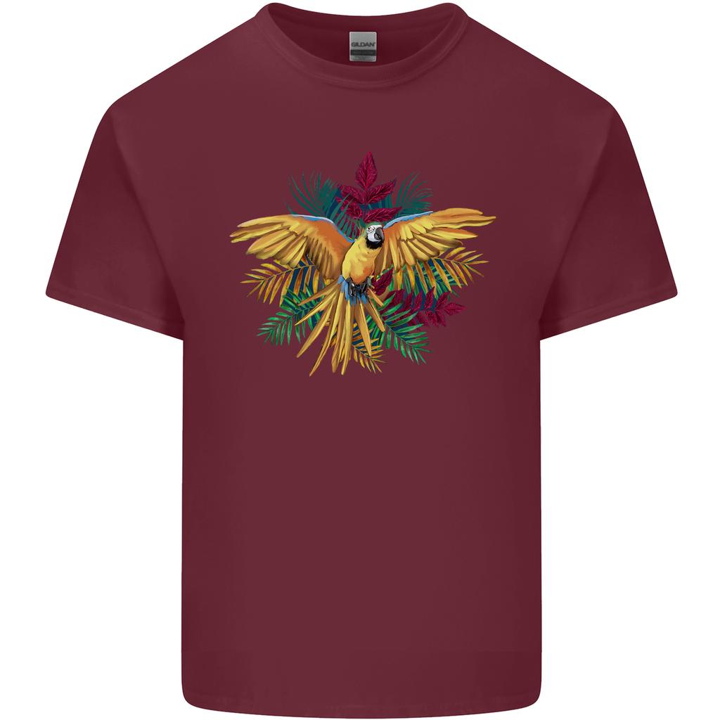 Maacaw Parrot In the Jungle Unisexs Light Cotton TShirt