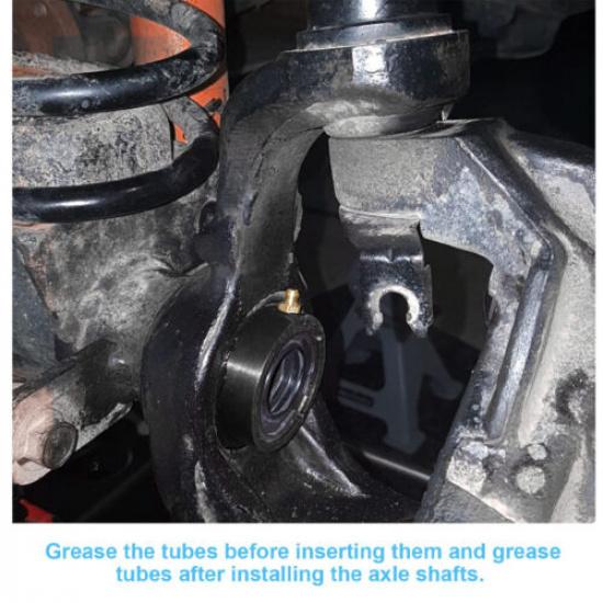 2Pcs MG21103 Dana 30/44 Front Axle Tube Seal Kit for Jeep JK TJ XJ ZJ MJ Red