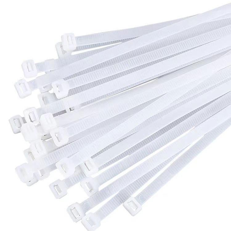 Black & White Self-Locking Nylon Cable Ties with National Standard Certification