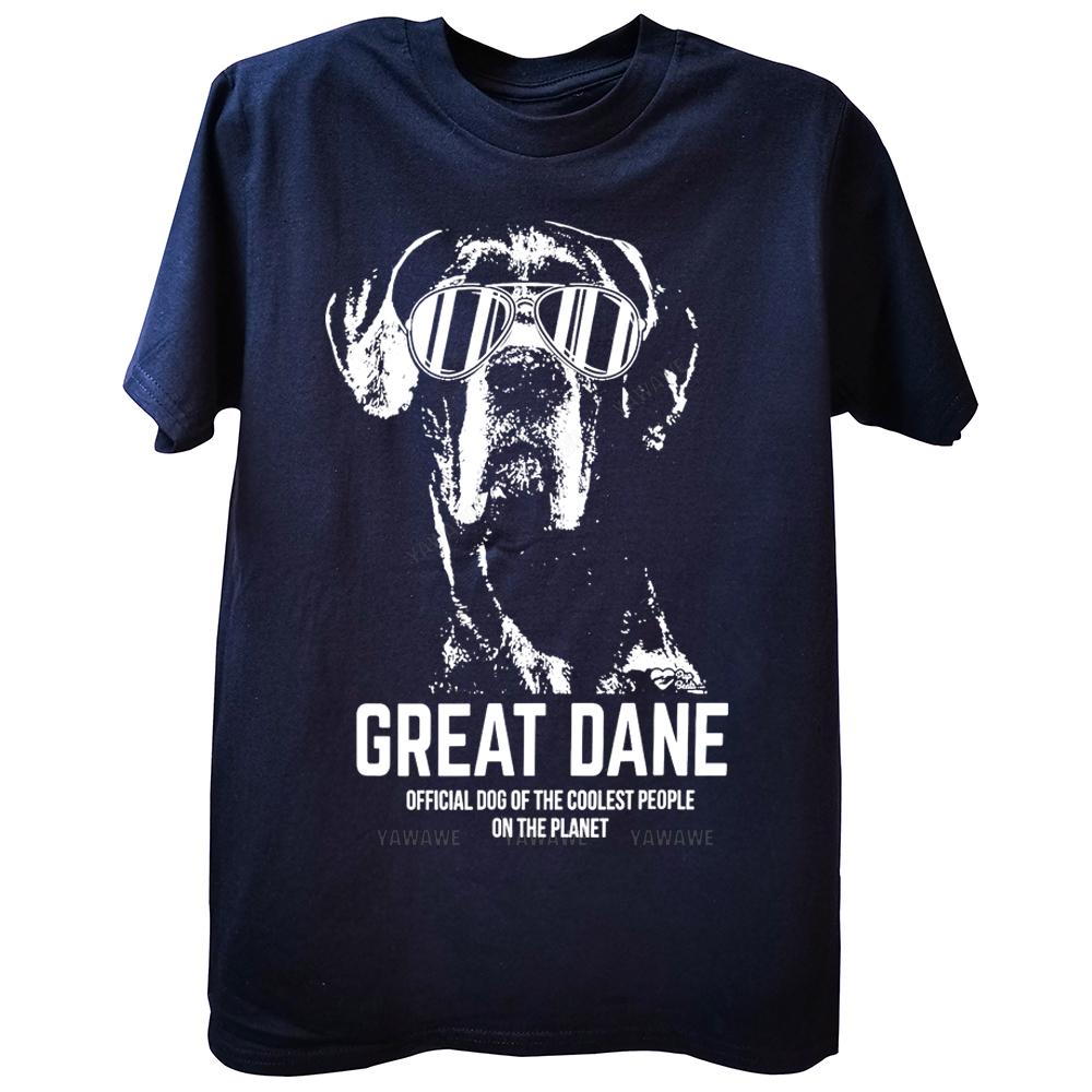 Great Dane Official Dog of The Coolest Pup Lovers T Shirt Tee Tops Round Neck ShortSleeve Fashion Tshirt Casual Brand Tshirts S