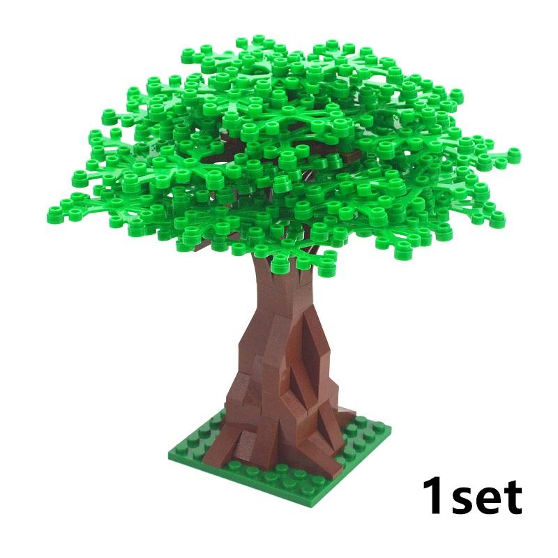 City Friend Accessories MOC Building Blocks Plant Bush Tree Flower Grass DIY House Parts Creative Bricks 3471 30176 32607 Toys