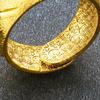 Counter Hot-selling 24K Gold Plated Ring for Men, Long-lasting Colorfast Brass Jewelry, Simulated Gold for Women