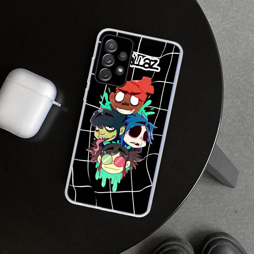 Gorillaz Anime Phone Case Cover for Samsung Galaxy A12 A22 A32 A52 A72 A02S A51 A50S A31 A20S A10S Note 20 Ultra 10 Plus Galaxy