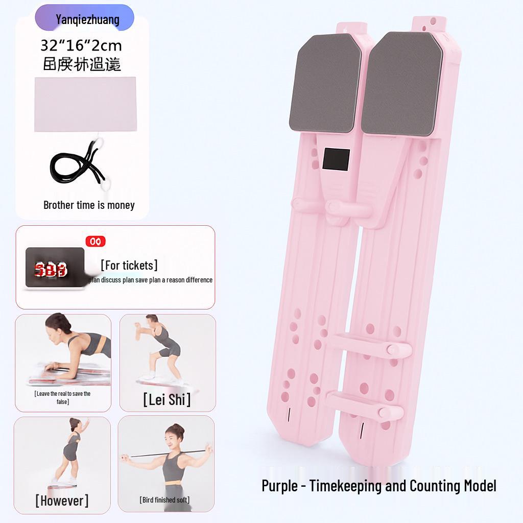 Foldable Multifunctional Fitness Board: Ab Trainer, Chest Muscle Trainer & Pilates Plank Device